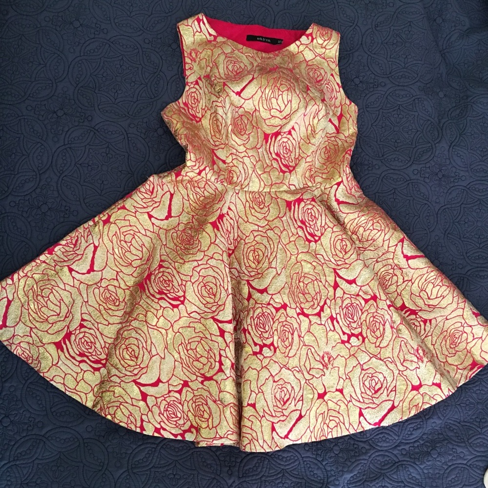 Rose Gold Foil Dress by Ark & Co